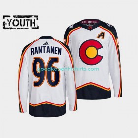 Colorado Avalanche Mikko Rantanen 96 Adidas 2022-2023 Reverse Retro Wit Authentic Shirt - Kinderen